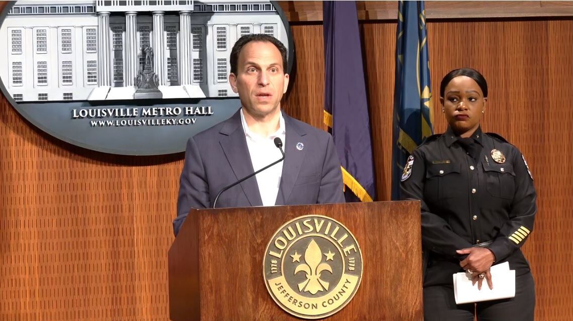 Louisville mayor places LMPD chief on administrative leave for her handling of sexual harassment allegation